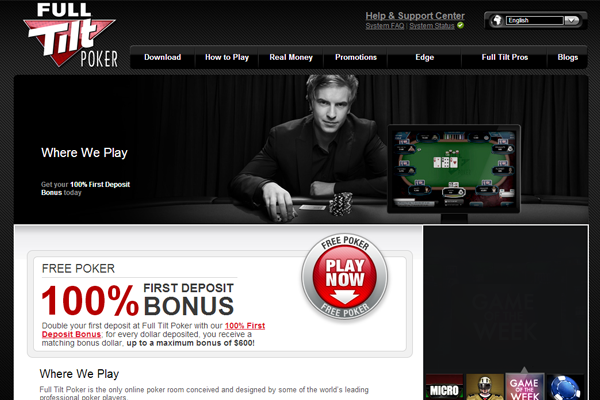Full Tilt Poker screen shot